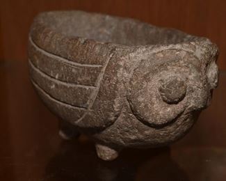 Pre-Columbian owl effigy vessel-likely Mayan