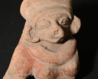 Pre-Columbian partial Ecuadorean female figure