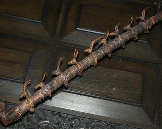 Antique African senufo tribal ritual shaman pipe