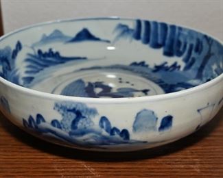 Kangxi inspired Asian dragon bowl-repaired