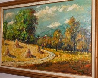 "Harvest" oil on canvas-R. Torenzi