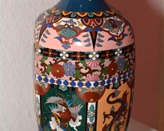 Cloisonne vase-unfortunately one side is damaged.