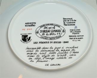 D'Arceau Limoge women of the century plates-we have several of these.