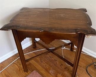 Antique wooden side table