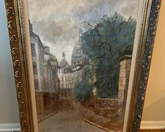 Large WILLIAM BENECKE oil on canvas