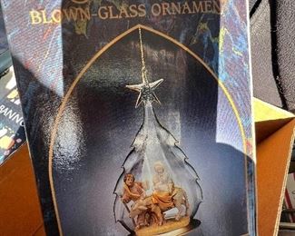 Fontanini blown glass ornaments