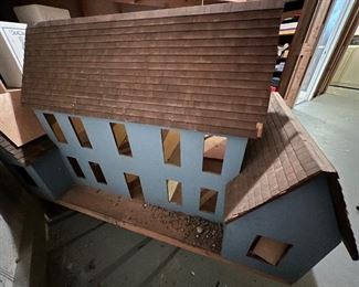 Large wooden dollhouse from Long Grove