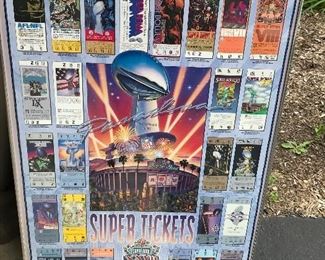 Super Bowl ticket poster
