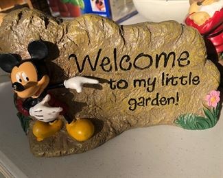 Mickey Mouse garden art