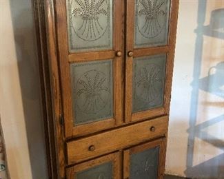 Tin front country cabinet
