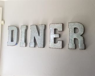 Large letters spell Diner