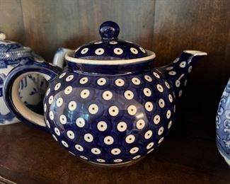 Herend Blue Polish Teapot