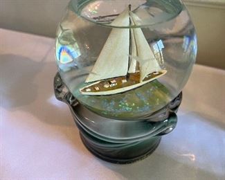 Sailboat globe