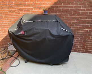 Webber natural gas grill and cover