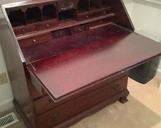 Antique drop front desk $300.00.