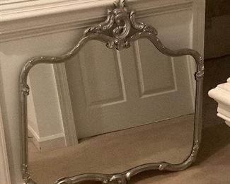 Rectangular  antique mirror from same location as previously shown oval mirror.  36x37. $225.00