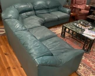Leather sectional, good condition $500.00