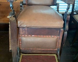 1888 Antique kochs barber chair . $1500.00