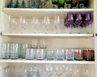 Glassware, stemware,