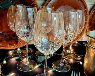 Large, Waterford Stemware, 10in Goblets, 3 sets of 4