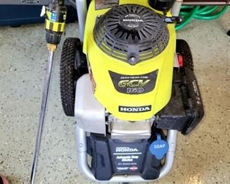 RYOBI power washer, W/ Honda motor, Power Washer, GCV160, 2800 PSI