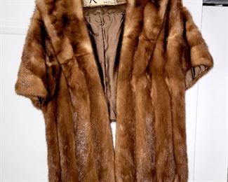 Vintage, fur, cape,