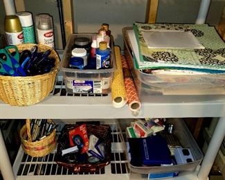 Arts, crafts supplies, creative memories