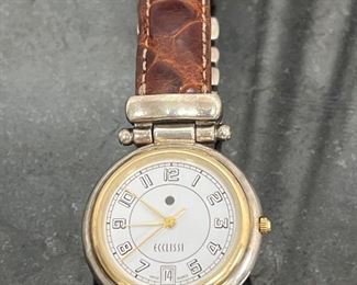 Ecclissi ladies watch sterling runs good and keeps time