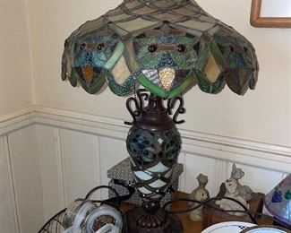 One of many Stainglass lamps