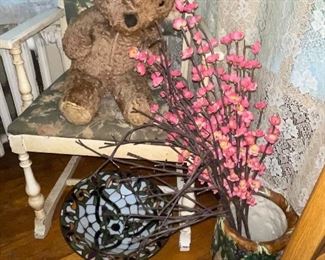 White rocking chair and miscellaneous