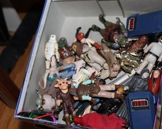Star Wars figures- priced separately, rare ones by the register