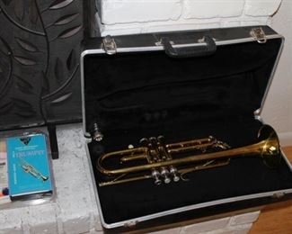 Trumpet with case