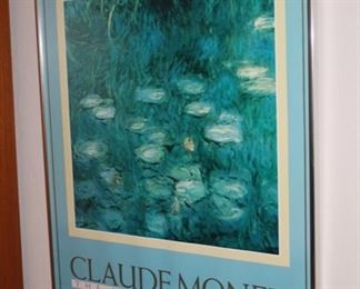 Claude Monet poster framed
