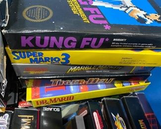 NES games in boxes complete