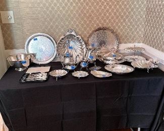 silver plated serve ware 