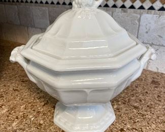 vintage Red Cliff ironstone tureen