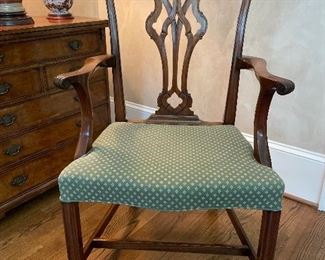 English Chippendale armchair