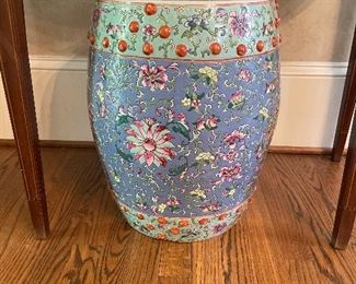 beautiful floral pattern garden stool