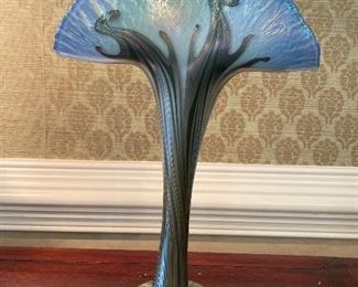 Charles Lotton blown art glass original vase