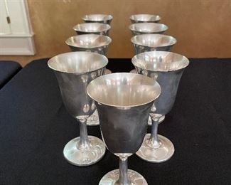 Wallace #14 sterling goblets