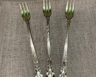 Gorham Chantilly sterling cocktail forks