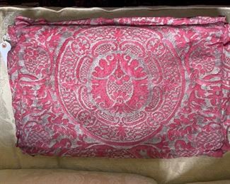 custom Fortuny Fabric pillow covers 