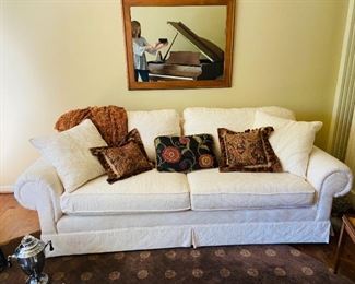 THIS SOFA IS BEAUTIFUL, TEXTURED FABRIC