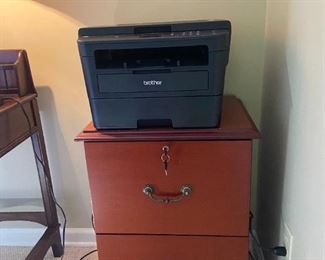 FILE CABINET AND BROTHER COPIER