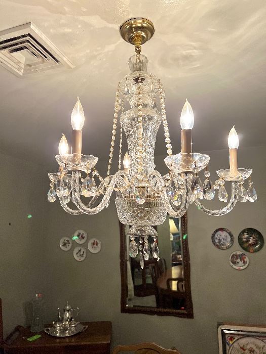 Waterford? Crystal Chandelier 6 Arm Gorgeous!