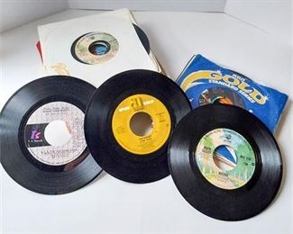 Mid Century 45 Vinyl Record Collection 