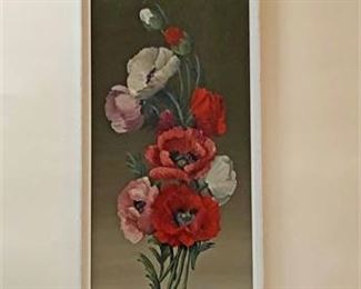 Signed Norah Simpson Floral Painting 