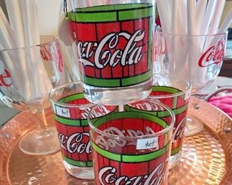 Vintage Coca-Cola tumblers
