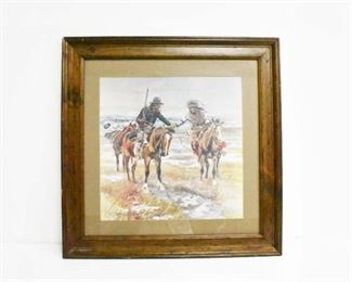 24" CM Russell "A Doubtful Handshake"