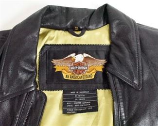 Ladies Harley Davidson Lined Leather Jacke